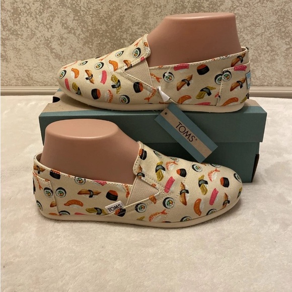 Toms Shoes - Toms Natural Beige Sushi Print Loafers